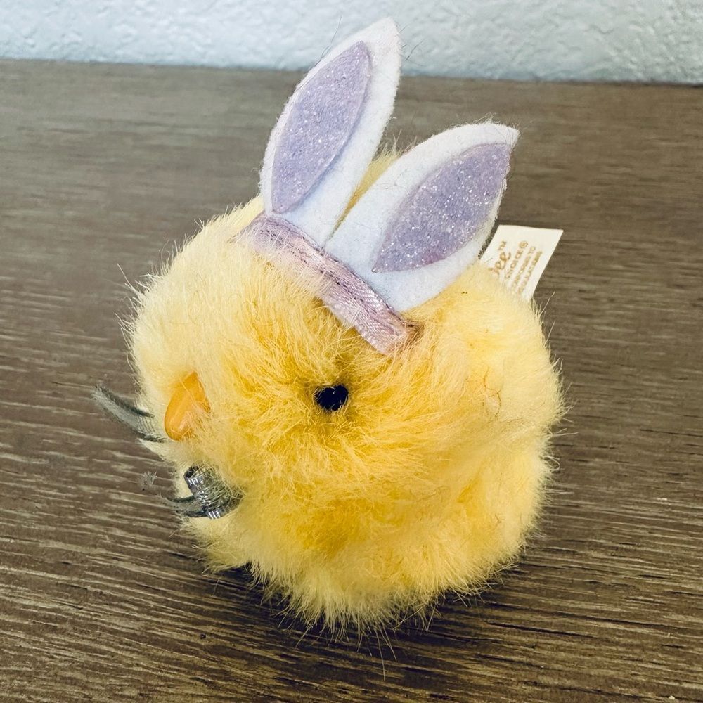 Dan Dee Mini Easter Chick Bunny Ears Plush Toy